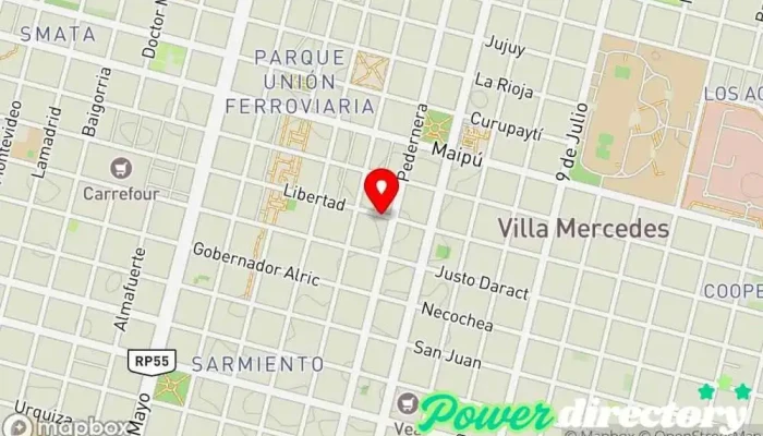 mapa de SABORES Y ALGO MAS Restaurante, Comida a domicilio en Villa Mercedes