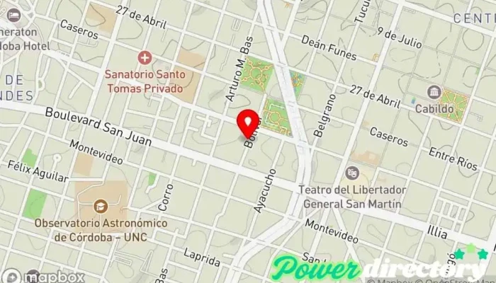mapa de SALUS Kinesiologia y Fisioterapia Médico en Córdoba