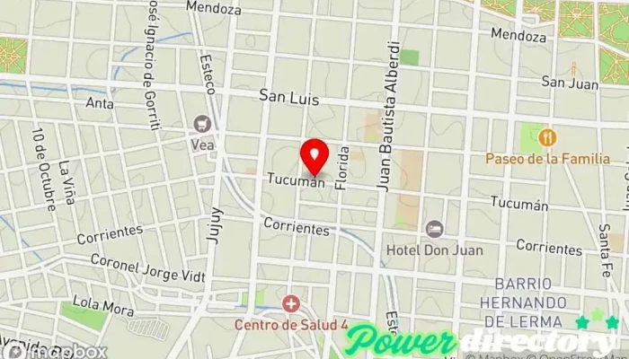 mapa de Salute - Fisio Kinesio Clínica de fisioterapia en Salta