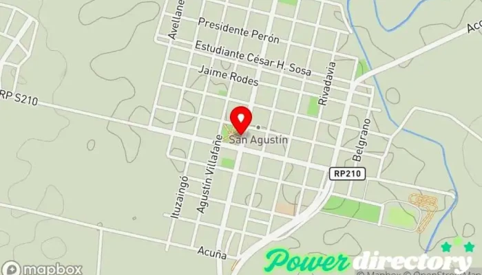 mapa de San Agustin  en San Agustin