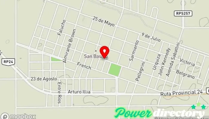 mapa de San Basilio  en San Basilio