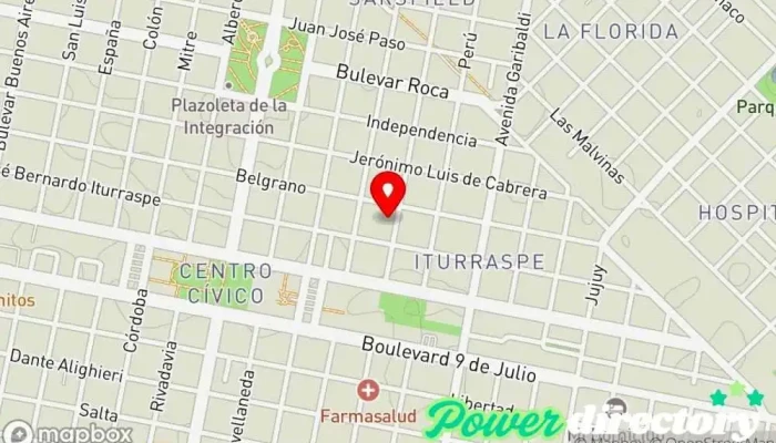 mapa de SAN JUAN (Gimnasio / Kinesiología y Fisioterapia) Gimnasio en San Francisco