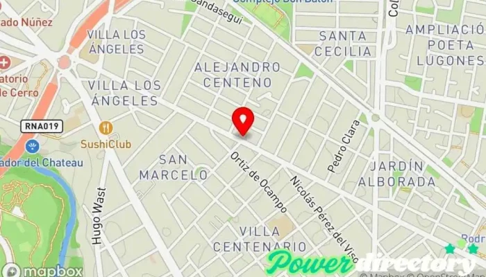 mapa de Sanaté Fisioterapeuta en Códrdoba