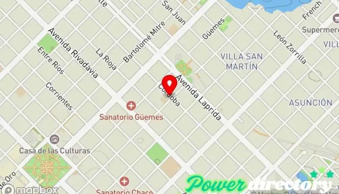 mapa de Sanatorio Frangioli Clínica ambulatoria en Resistencia
