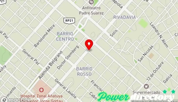 mapa de SanCor Salud Añatuya Grupo médico en Añatuya
