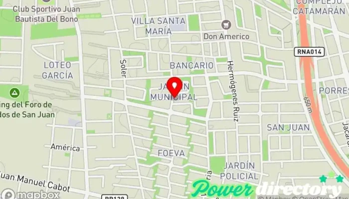 mapa de Sansone Panadería en San Juan