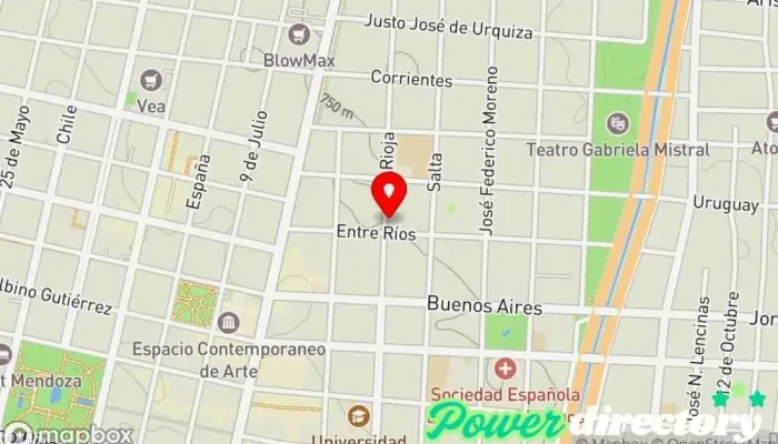 mapa de Santano Institución financiera, Agencia de préstamos en Mendoza