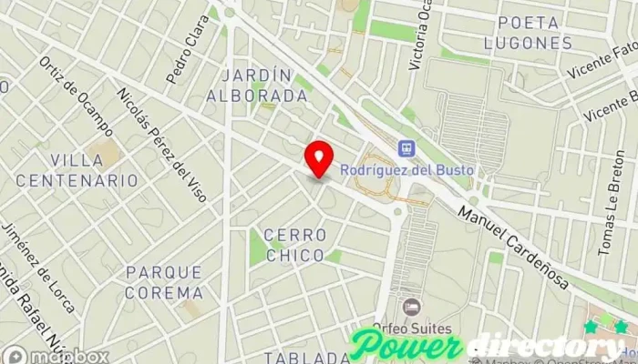 mapa de Sante Pilates Terapias Fisica Clínica de fisioterapia en Córdoba