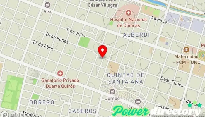 mapa de SATUS Osteopatía y Fisioterapia Centro de salud y bienestar, Fisioterapeuta en Córdoba