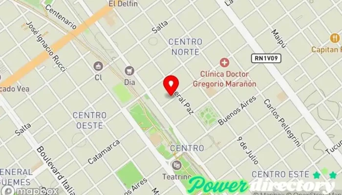 mapa de Scaglia SA Consignatarios Agencia de préstamos en Villa María