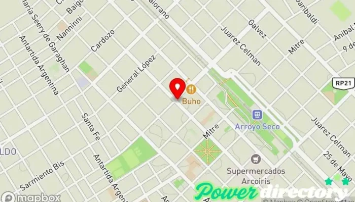 mapa de SEGUROS RIVADAVIA Compañía de seguros, Contable en Arroyo Seco
