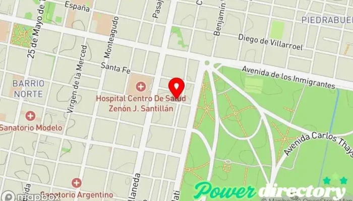 mapa de SER kinesiología y fisioterapia Centro de rehabilitación en San Miguel de Tucumán