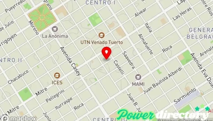 mapa de Sergiani Prestamos Agencia de préstamos en Venado Tuerto