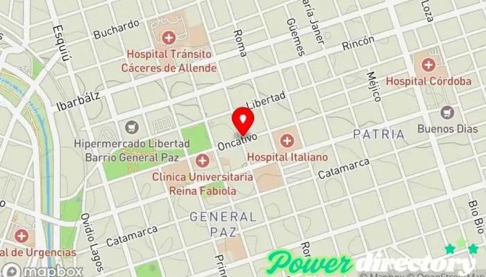 mapa de Servicio de Medicina Física y Rehabilitación | Sociedad de Beneficencia Hospital Italiano  en X5004FHS X5004FHS