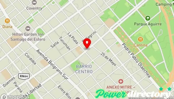 mapa de Servicred Banco en Santiago del Estero