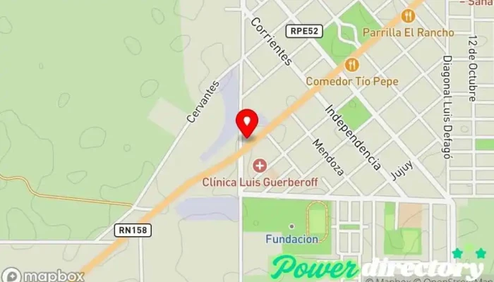 mapa de Shell Gasolinera, Tienda de alimentación en Pozo del Molle