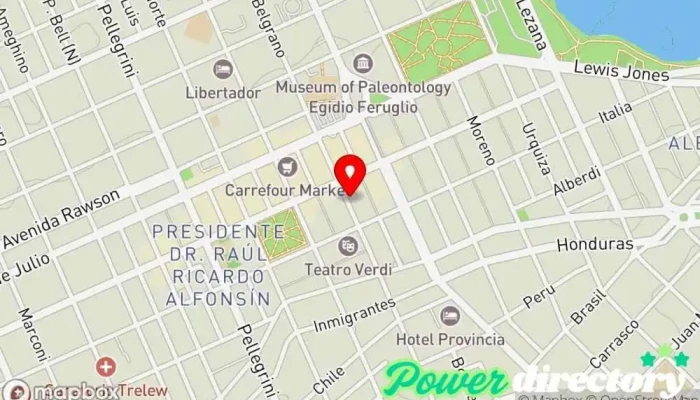 mapa de Siempre Joven Asociacion Mutual  en Trelew