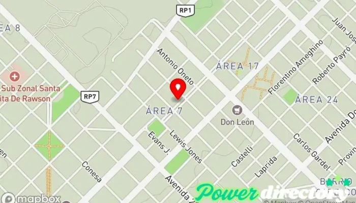 mapa de Siempre Joven Asociacion Mutual  en Rawson