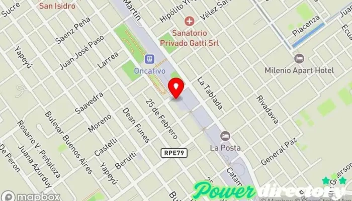 mapa de Sileoni Materiales SRL Proveedor de materiales de construcción, Comercio en Oncativo
