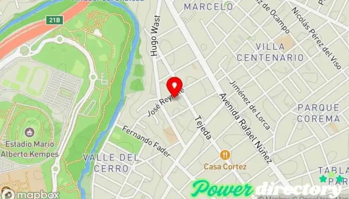 mapa de Sinergo Centro de rehabilitación en Córdoba