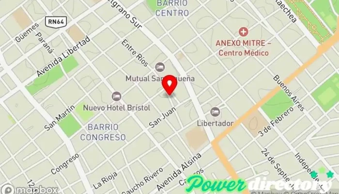 mapa de Soluciones Biomecanicas - Centro de Rehabilitacion Deportiva Laboratorio en Santiago del Estero