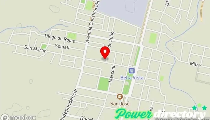 mapa de Sostener equipó terapéutico Psicoterapeuta en Bella Vista