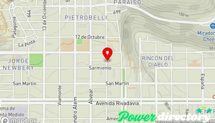 mapa de Suc. Comodoro Rivadavia - DM Group -Todo Cuotas S.A. Centro comercial en Comodoro Rivadavia