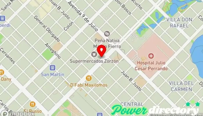 mapa de Sucursal Banco Del Chaco y Tarjeta TUYA Banco en Resistencia