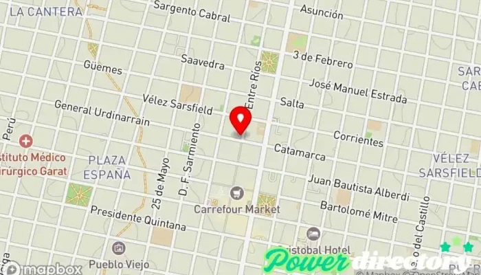 mapa de Súper Cred Agencia de préstamos en Concordia
