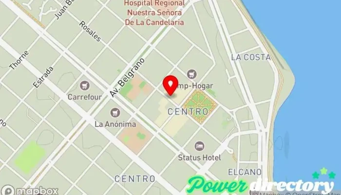 mapa de Tarjeta La Red Institución financiera en Río Grande