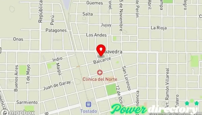 mapa de Tarjeta LYLA Institución financiera en Tostado