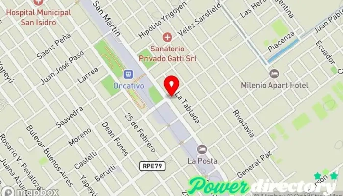 mapa de Tarjeta Banco en Oncativo
