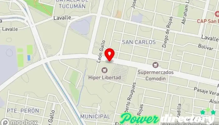 mapa de Tarjeta Nevada Agencia de préstamos, Copistería, Bancos y finanzas en San Miguel de Tucumán