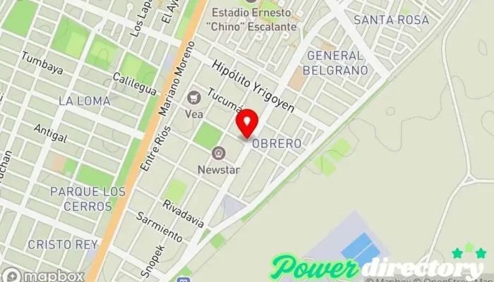 mapa de Tarjeta Plata Institución financiera, Oficinas de empresa en Libertador Gral San Martín