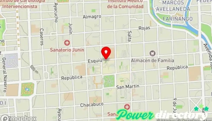 mapa de Tarjeta Sol  en San Fernando del Valle de Catamarca