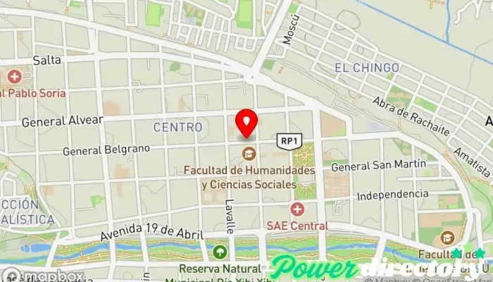 mapa de Tarjeta Sucrédito Jujuy Institución financiera en San Salvador de Jujuy