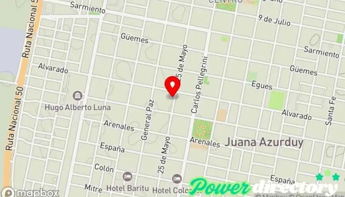 mapa de Tarjeta Sucredito Institución financiera en San Ramon de la Nueva Oran