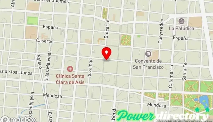 mapa de Tarjeta Sucrédito Salta Institución financiera en Salta