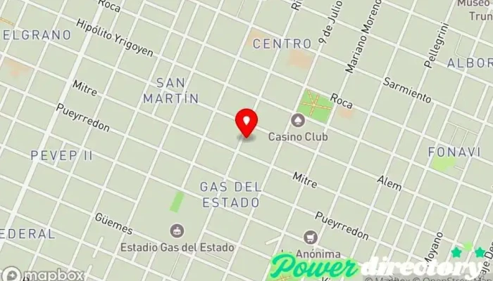 mapa de TARJETA TDF S.A Planificador financiero, Consultora financiera en Pico Truncado