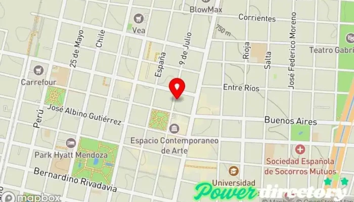 mapa de Tarjeta ULTRA Oficinas de empresa en Mendoza