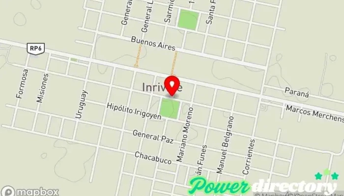 mapa de Tarjeta Valor Institución financiera en Inriville