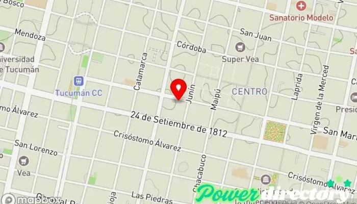 mapa de TarjetaSucrédito Institución financiera en San Miguel de Tucumán