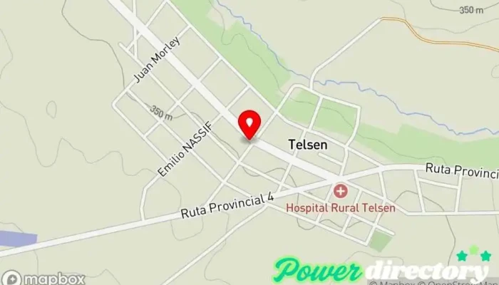 mapa de Telsen  en Telsen