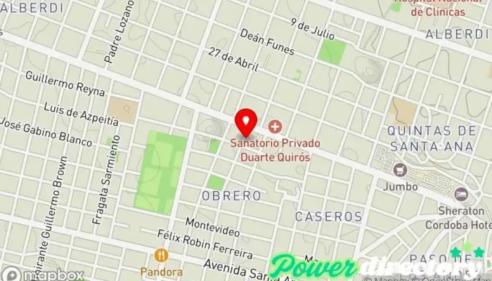 mapa de TPA,KINESIOLOGIA &FISIOTERAPIA Fisioterapeuta en Córdoba