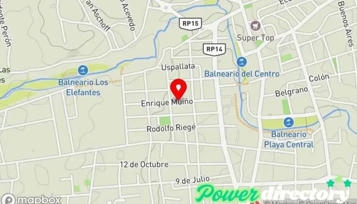 mapa de Traslasierra Salud Centro de salud y bienestar en Mina Clavero