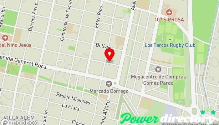 mapa de TU FISIO Kinesiología y Fisioterapia Centro de salud y bienestar en San Miguel de Tucumán