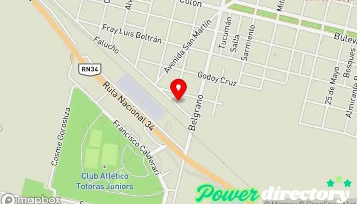 mapa de Uatre Osprera Empresa de trabajo temporal en Totoras