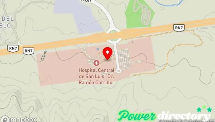 mapa de Unidad Coronaria UCO Servicio de salud ocupacional en San Luis