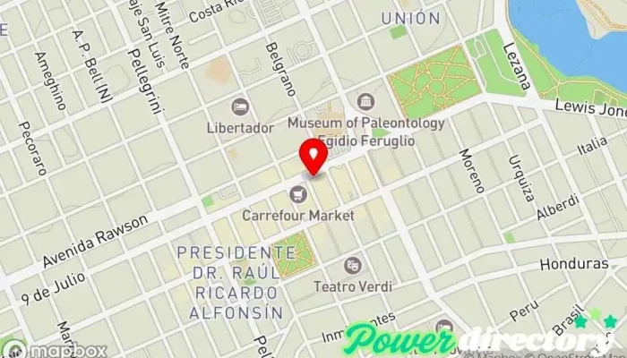 mapa de Union Provincial - Financieras Institución financiera en Trelew