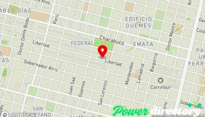 mapa de Valentinacake Panadería en Villa Mercedes